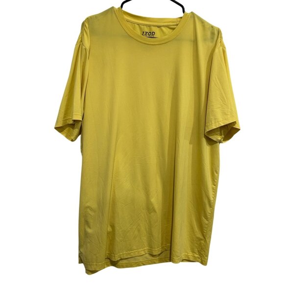 Izod Performx Mens Yellow Cool Fx T-Shirt Polyester Stretch Sz XL - Picture 1 of 7